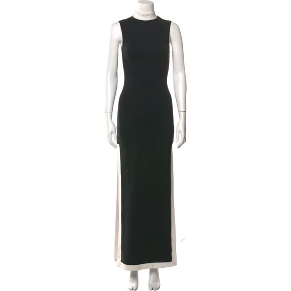 STAUD Black and White Sleeveless Maxi Dress - Picture 1 of 6